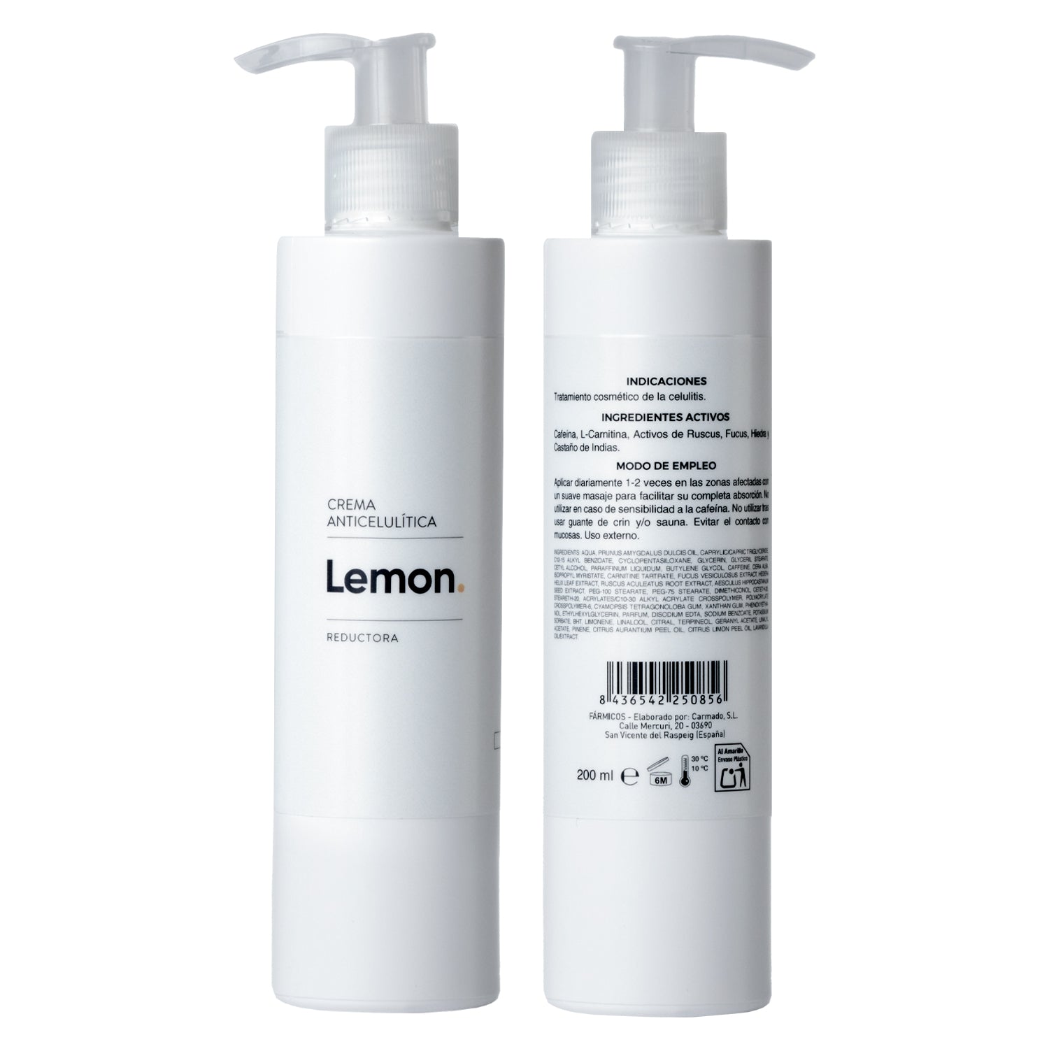 Anti-Cellulite Cream 200 ml Lemon Clnica Anti-Cellulite Cream 200 ml Lemon Clnica