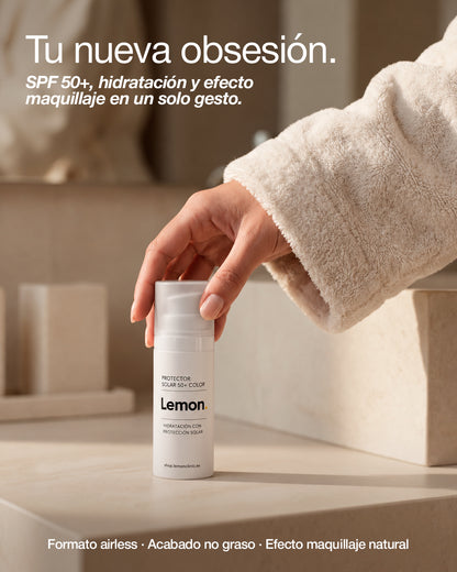 Protector Solar 50+ Color | Máxima Protección Solar con Efecto Maquillaje | 50 ml