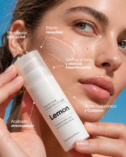 Protector Solar 50+ Color | Máxima Protección Solar con Efecto Maquillaje | 50 ml